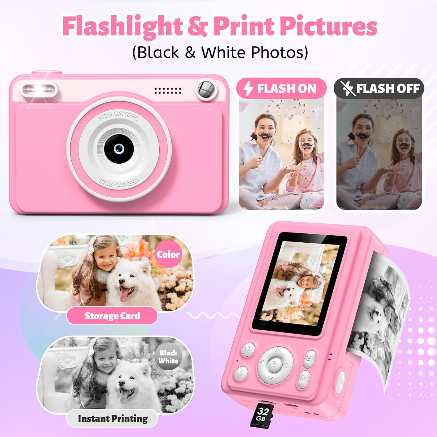 Thumbnail 3 de GREENKINDER Kids Camera 1080P with 32GB card