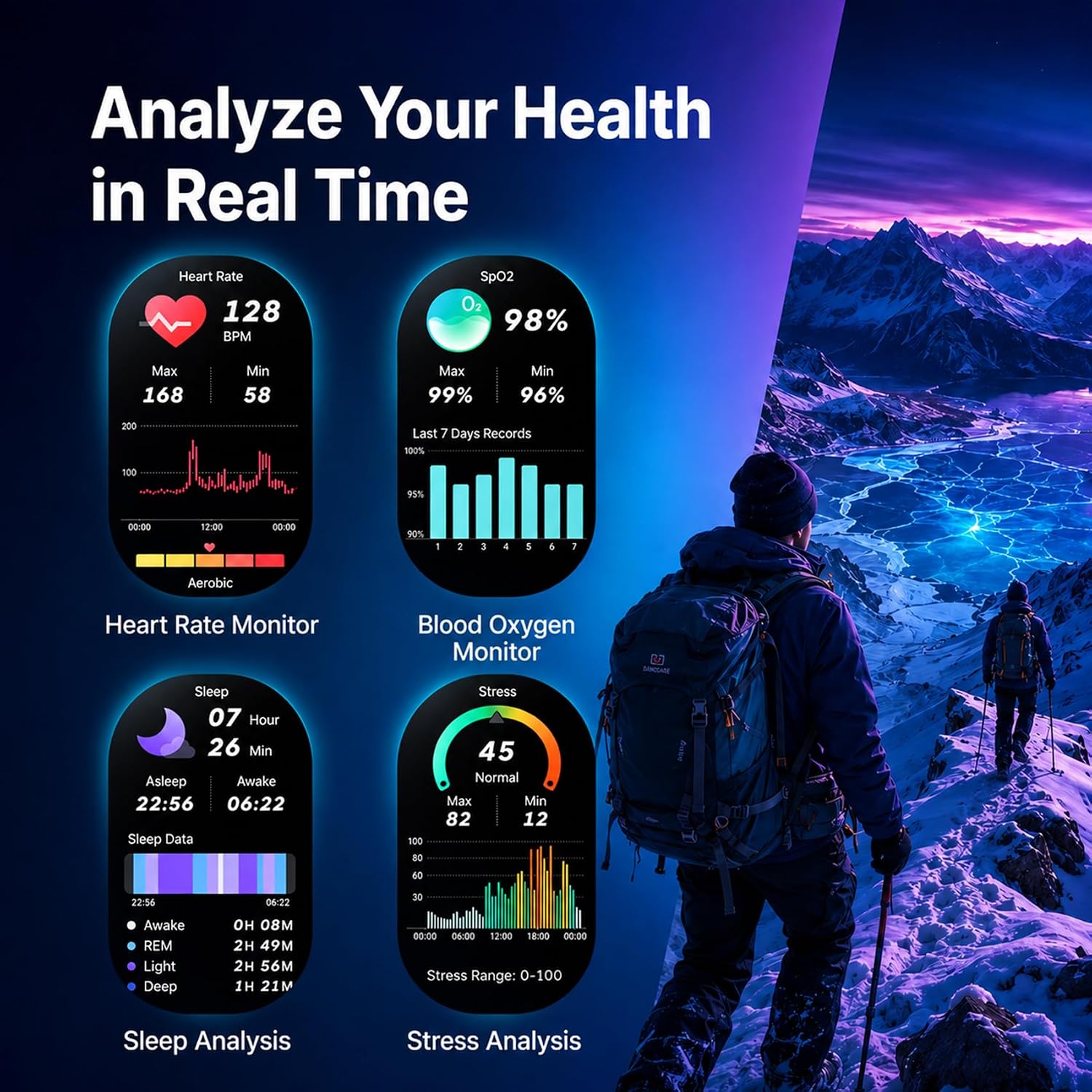 Detalle 2 de Blackview Military Smartwatch with 100-Day Standby