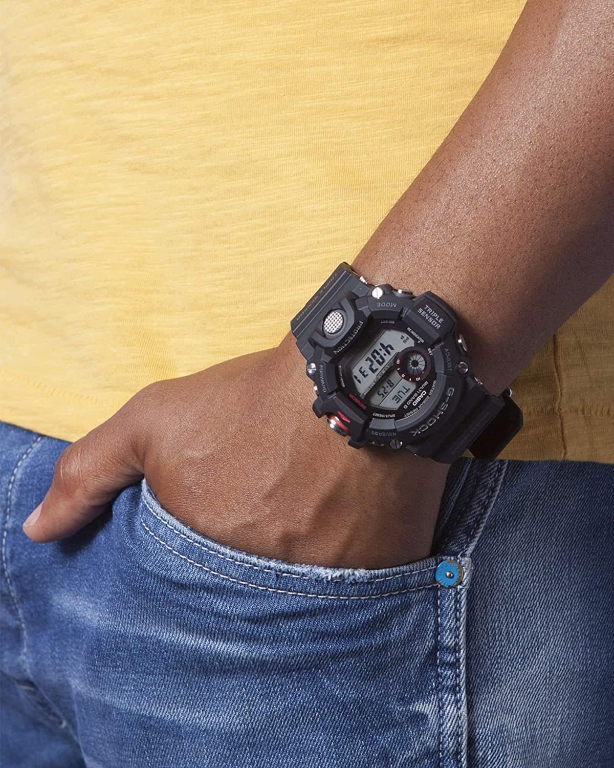 Thumbnail 1 de Casio GW-9400-1ER G-Shock Rangeman: Solar-powered, Multiband 6, and 3‑Sensor Toughness