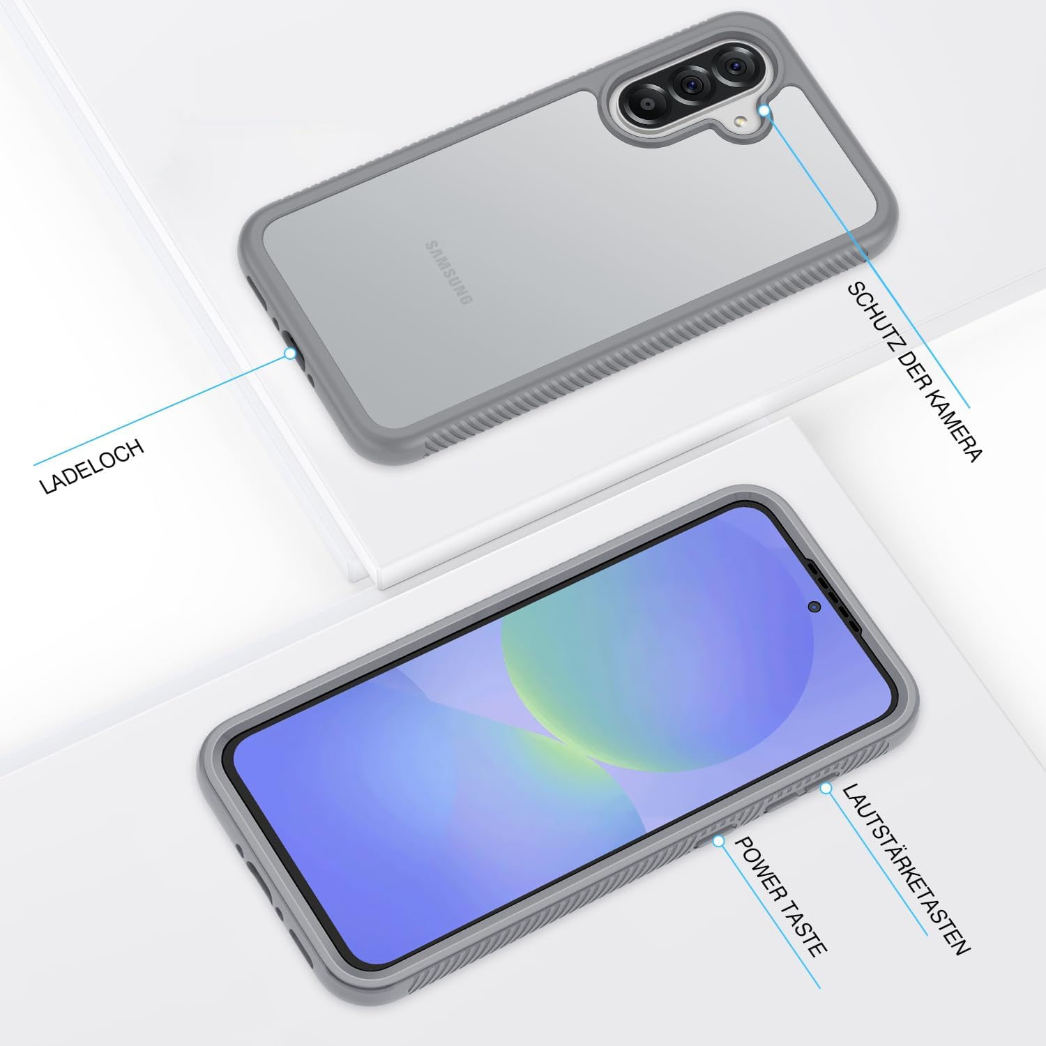 Thumbnail 5 de CENHUFO Hülle Galaxy A36/A56 5G 360° Schutz