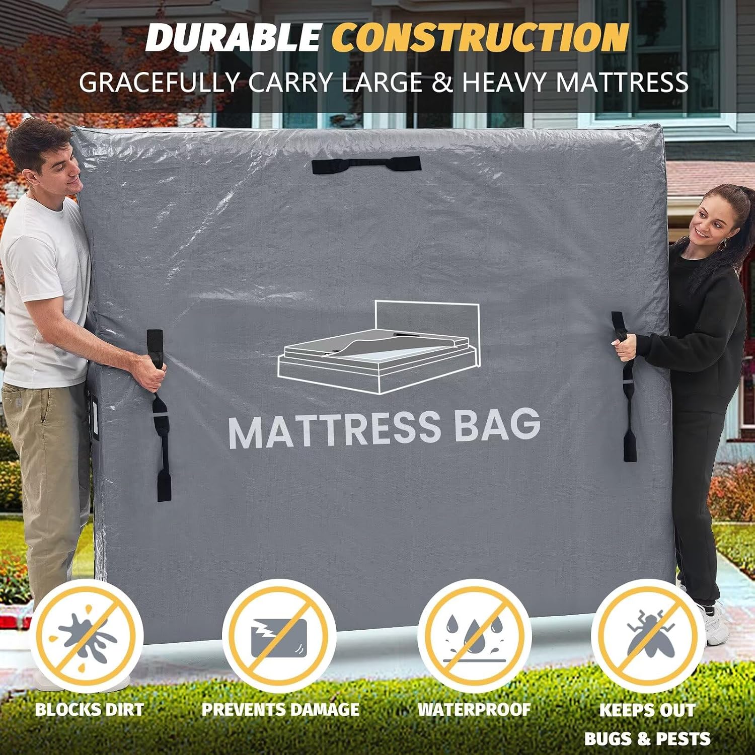 Thumbnail 3 de BETU Twin Mattress Protector 77x42x13.5 Waterproof Mattress Cover