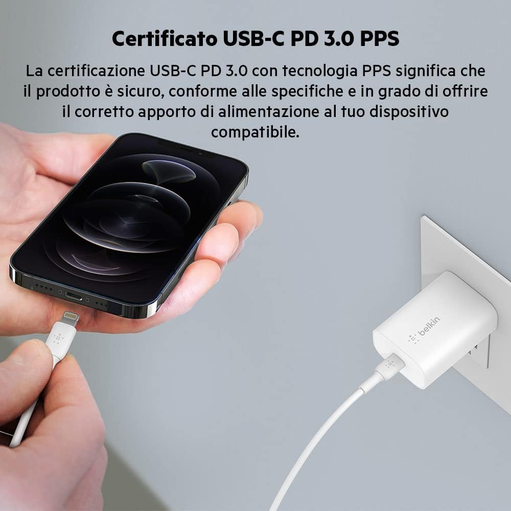 Detalle de Belkin BoostCharge 25W caricatore USB‑C
