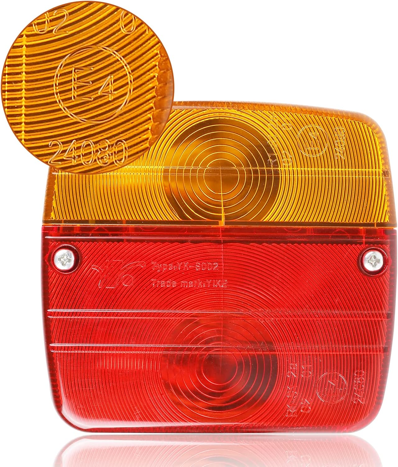 Detalle 2 de MAMIZO Magnetic 12V Trailer Light Pair (7-pin, waterproof, 7m cable) for RV, caravan, van and lorry