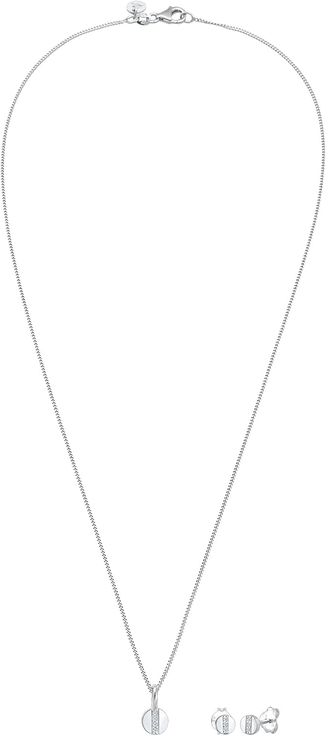 Thumbnail 2 de Elli DIAMONDS Schmuckset Kreis Geo Diamant 0,05 ct