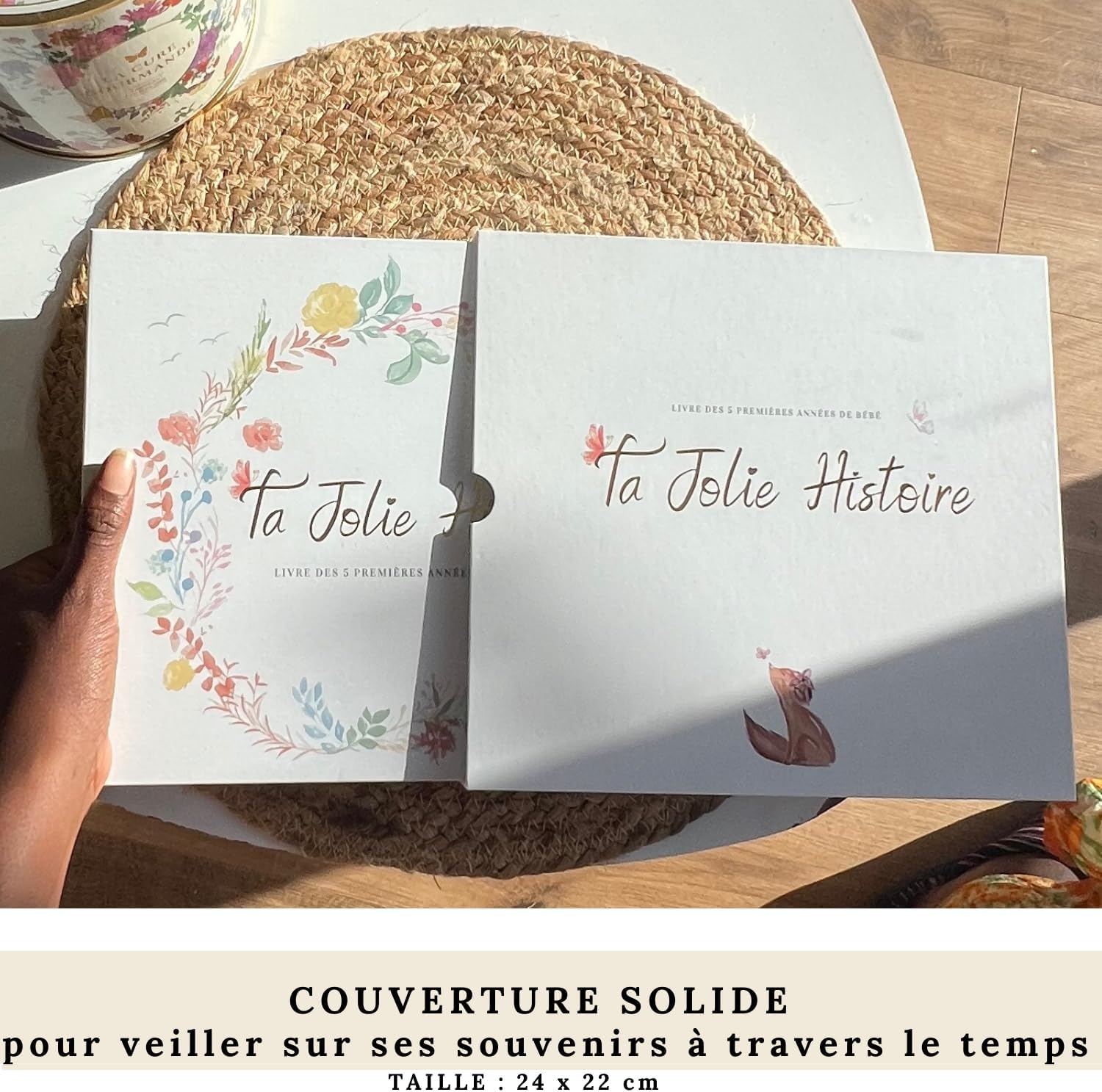 Thumbnail 1 de Livre de naissance bébé – Album 150 pages, souvenir et journal des 5 premières années