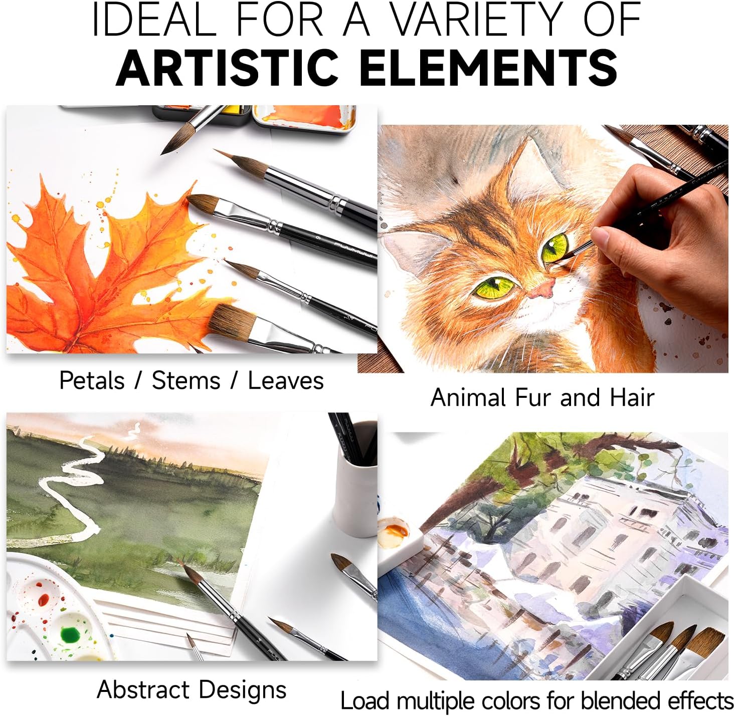 Thumbnail 6 de Fuumuui Sable Watercolor Brush Set