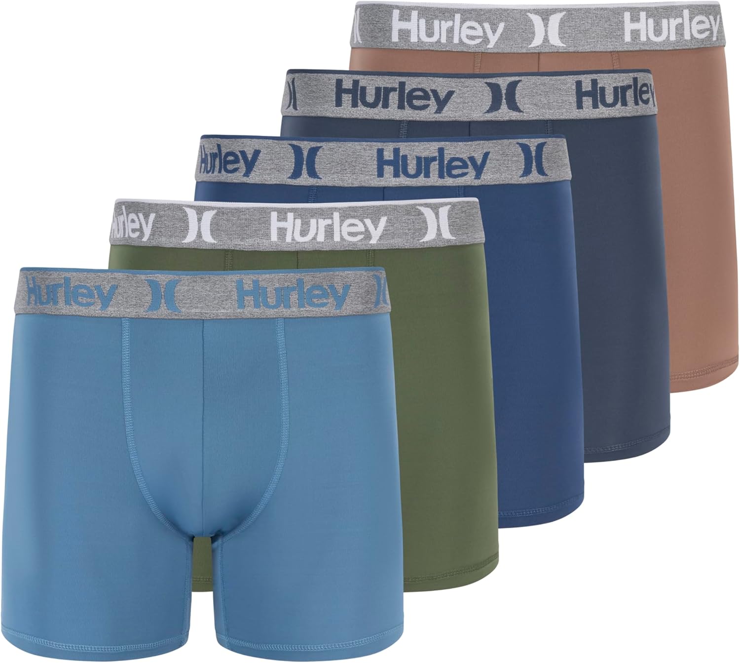 Thumbnail 6 de Hurley Men's 5 Pack Stretch Boxer Briefs