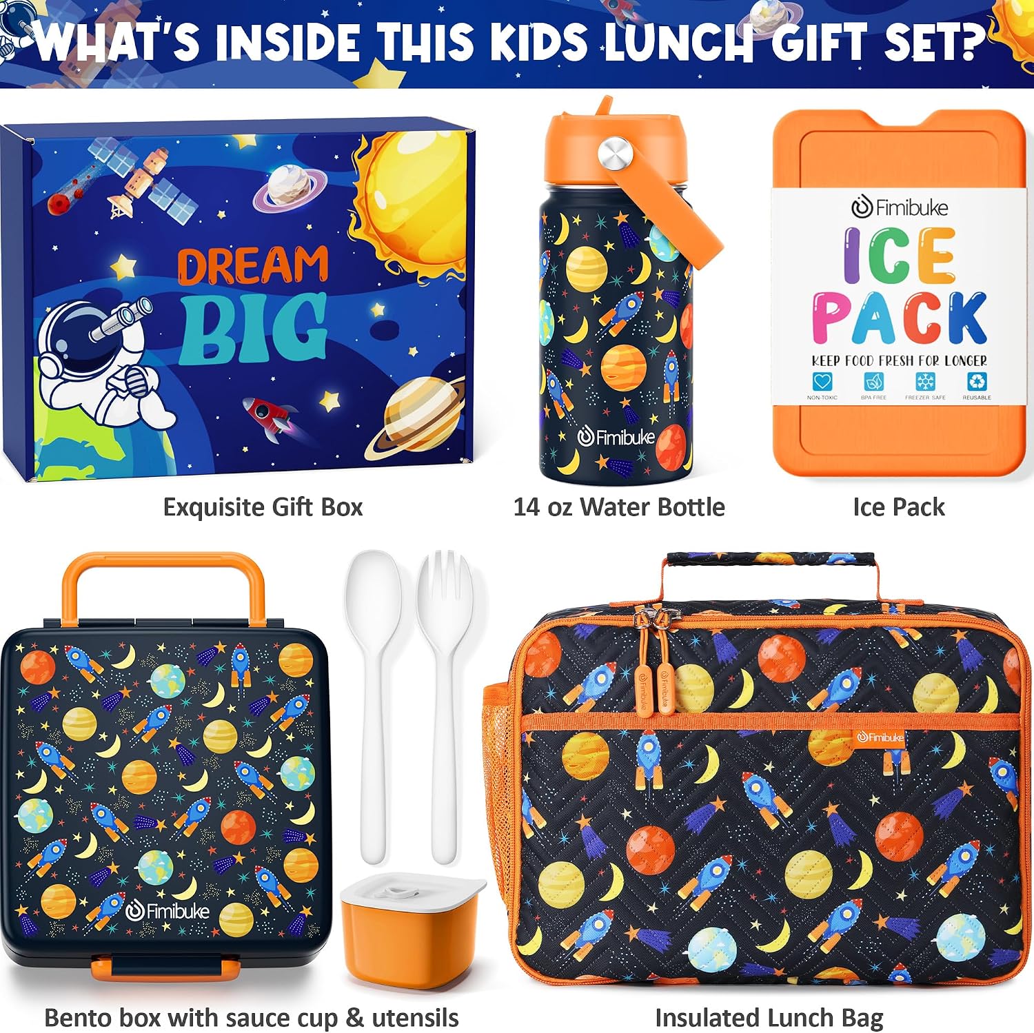 Thumbnail 1 de Fimibuke Kids Bento Lunch Box 4‑Compartment 🍱