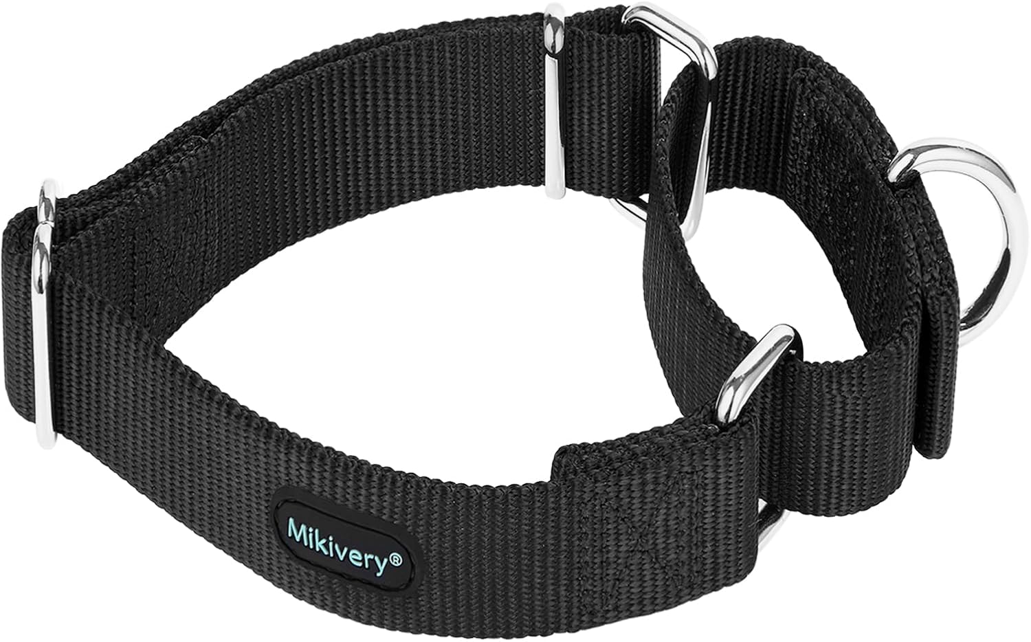 Detalle de Mikivery Martingale Nylon Dog Collar for Medium and Large Dogs