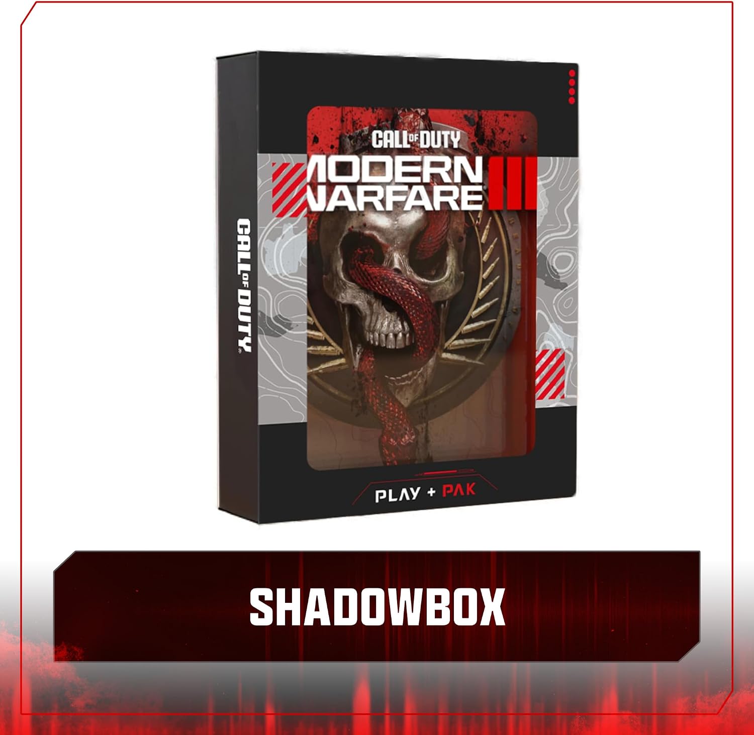 Detalle 2 de Xbox Call of Duty: Modern Warfare III Pak met shadowbox, kunstdruk en patch