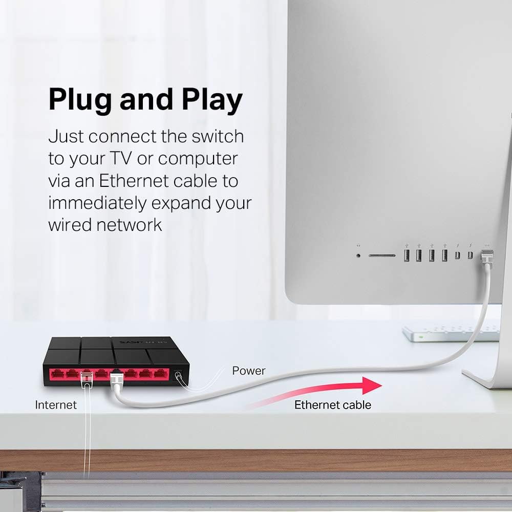 Thumbnail 4 de MERCUSYS MS108G 8-Port Gigabit Switch