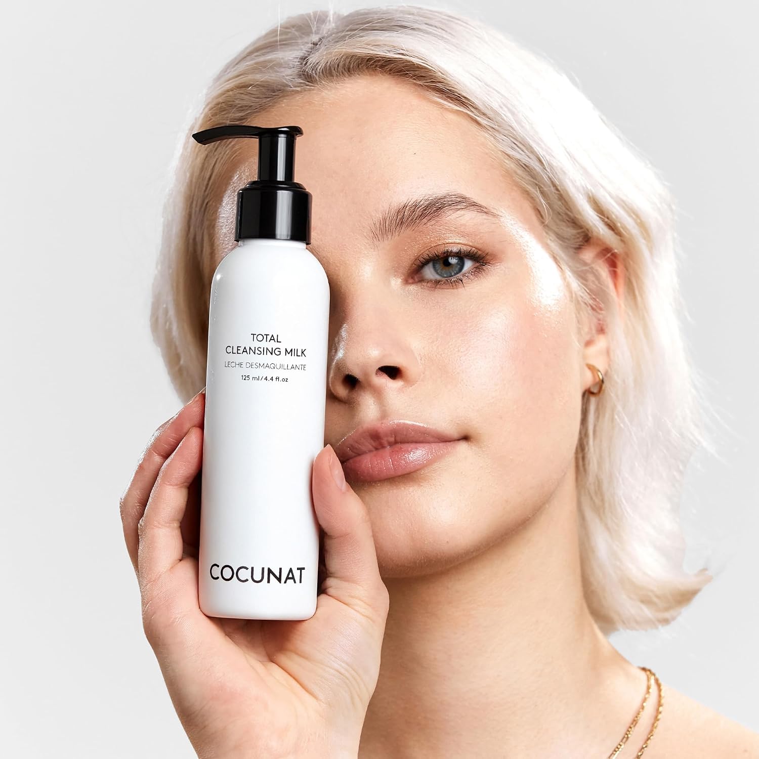 Detalle de COCUNAT Total Cleansing Milk – Latte detergente 125 ml, rimuove trucco anche waterproof