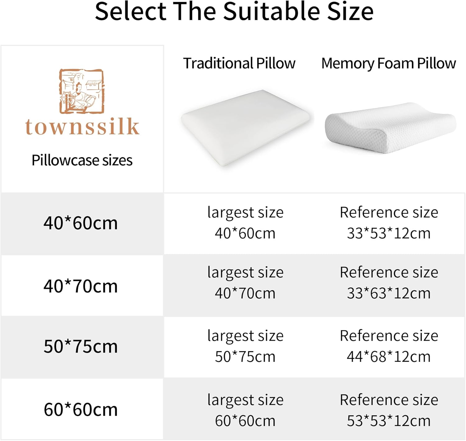 Thumbnail 5 de Townssilk Funda de Almohada de Seda Doble Cara 50x50cm