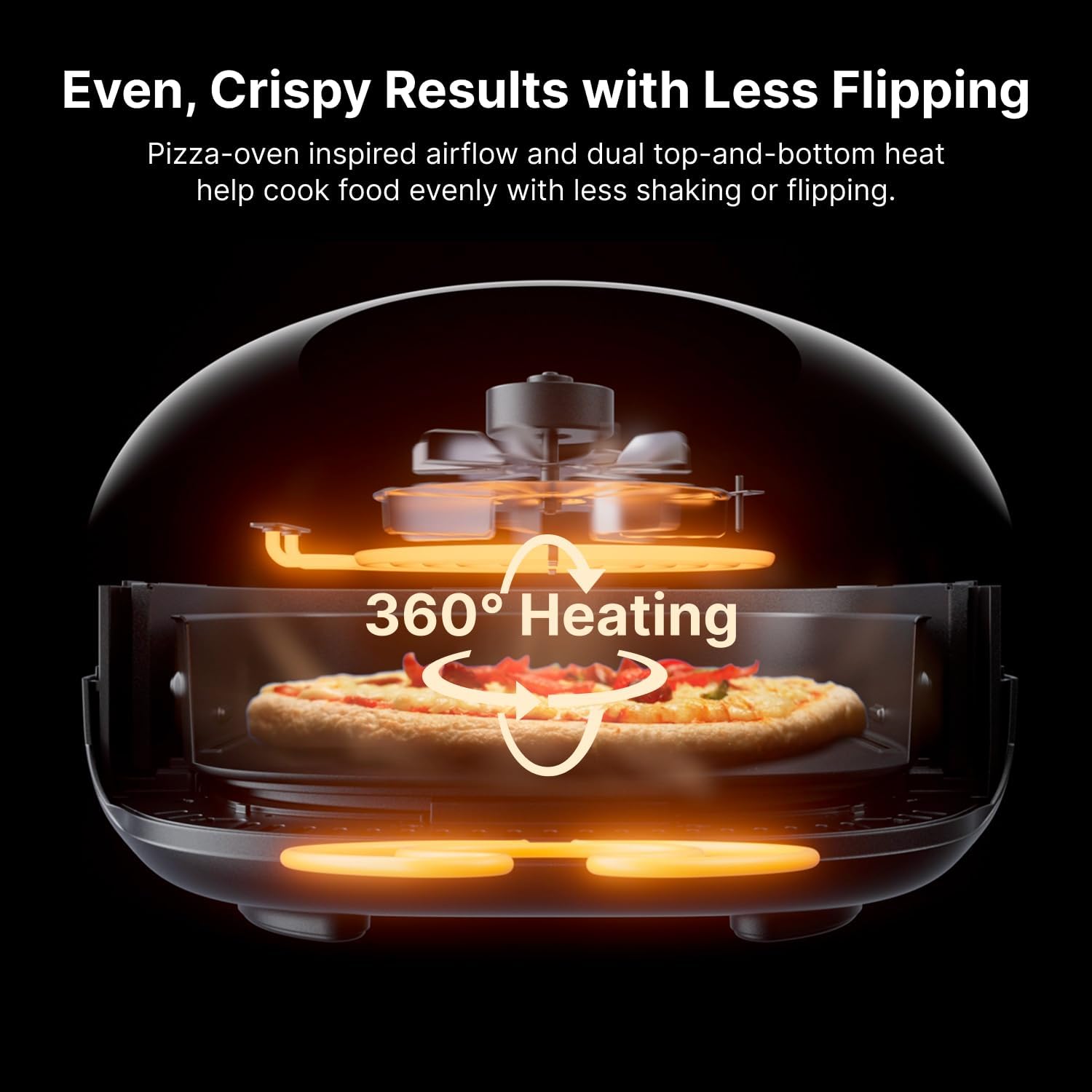 Detalle de Typhur Dome 2 Large AI Smart Air Fryer: Dual Top & Bottom Heating, 15-in-1, Self-Cleaning