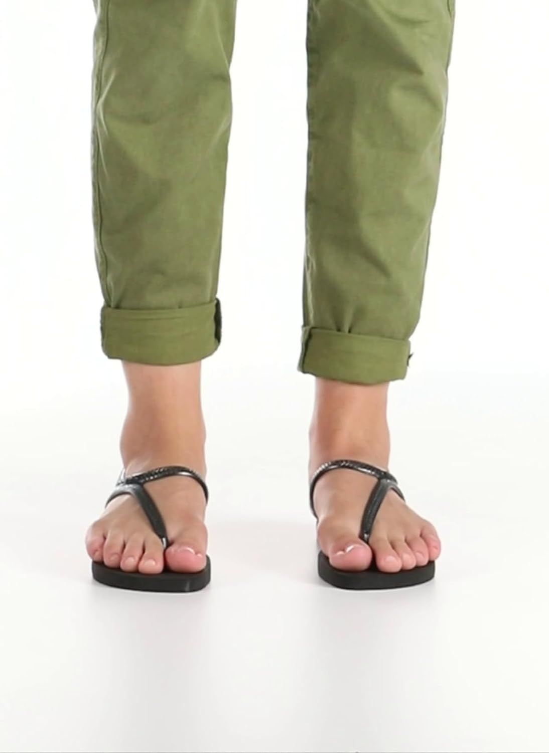 Detalle 2 de Havaianas Flash Urban sandalias mujer con cierre en el tobillo y tiras metálicas cruzadas