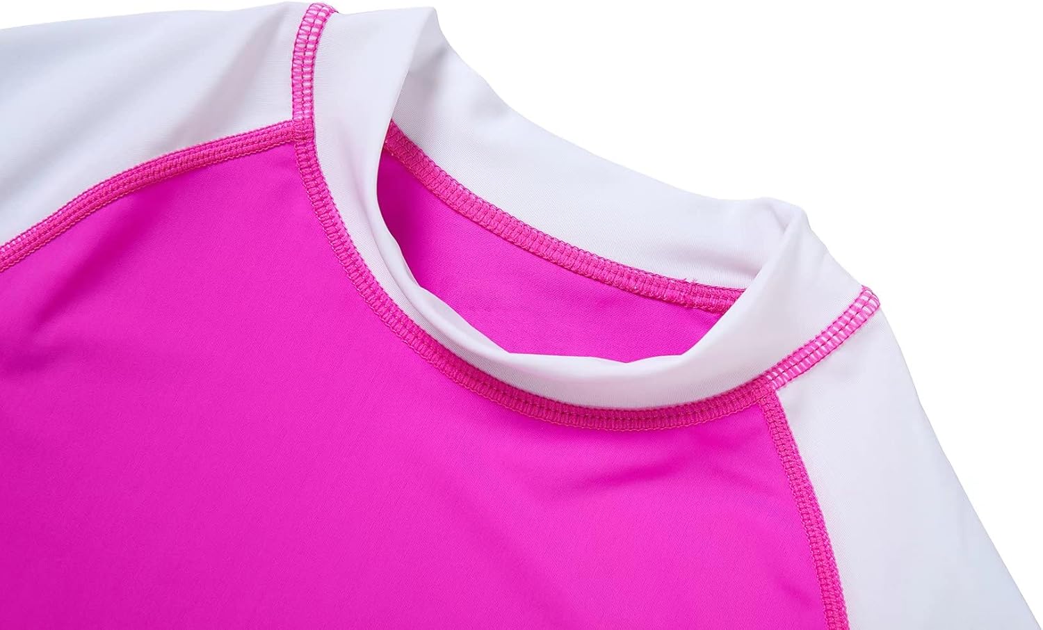 Thumbnail 2 de HMILES Girls Short Sleeve Rash Vest: UV Protection Rash Guard for Kids