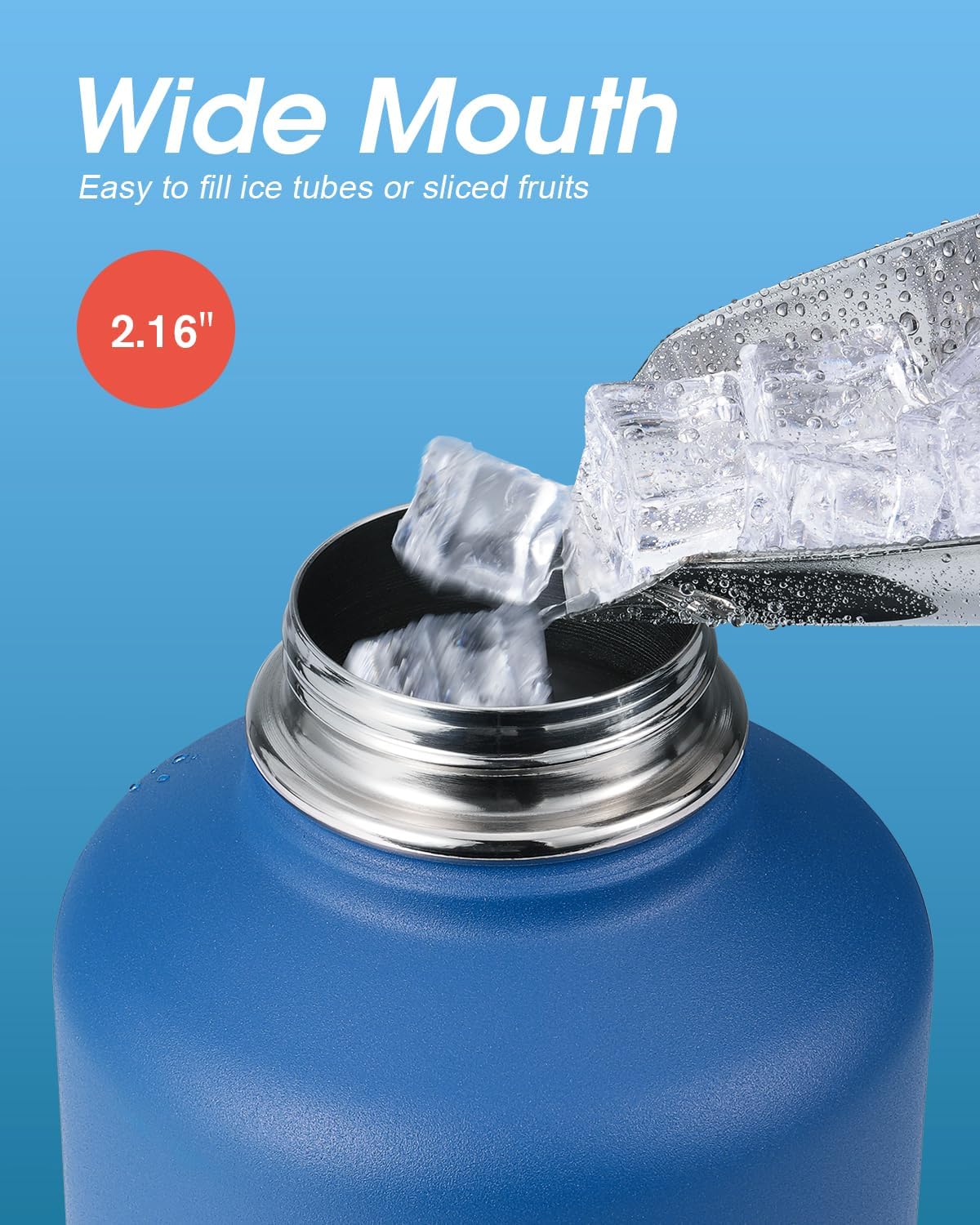 Detalle 2 de Coolflask borraccia termica 2 l, 3 coperchi