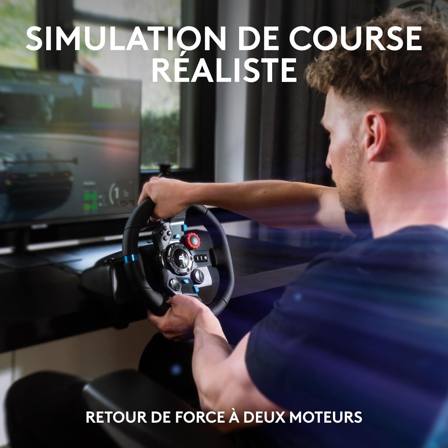 Detalle 2 de Logitech G G29 SE volant de course avec pédalier et levier de vitesse