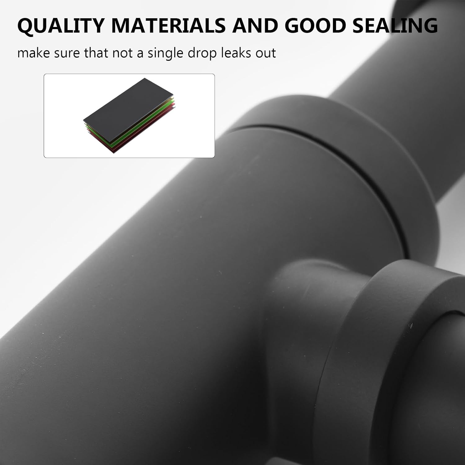 Thumbnail 4 de Sifone Lavabo Kelleria Bagno universale: Sifone in acciaio inox nero opaco, Ø 32 mm, 1 1/4