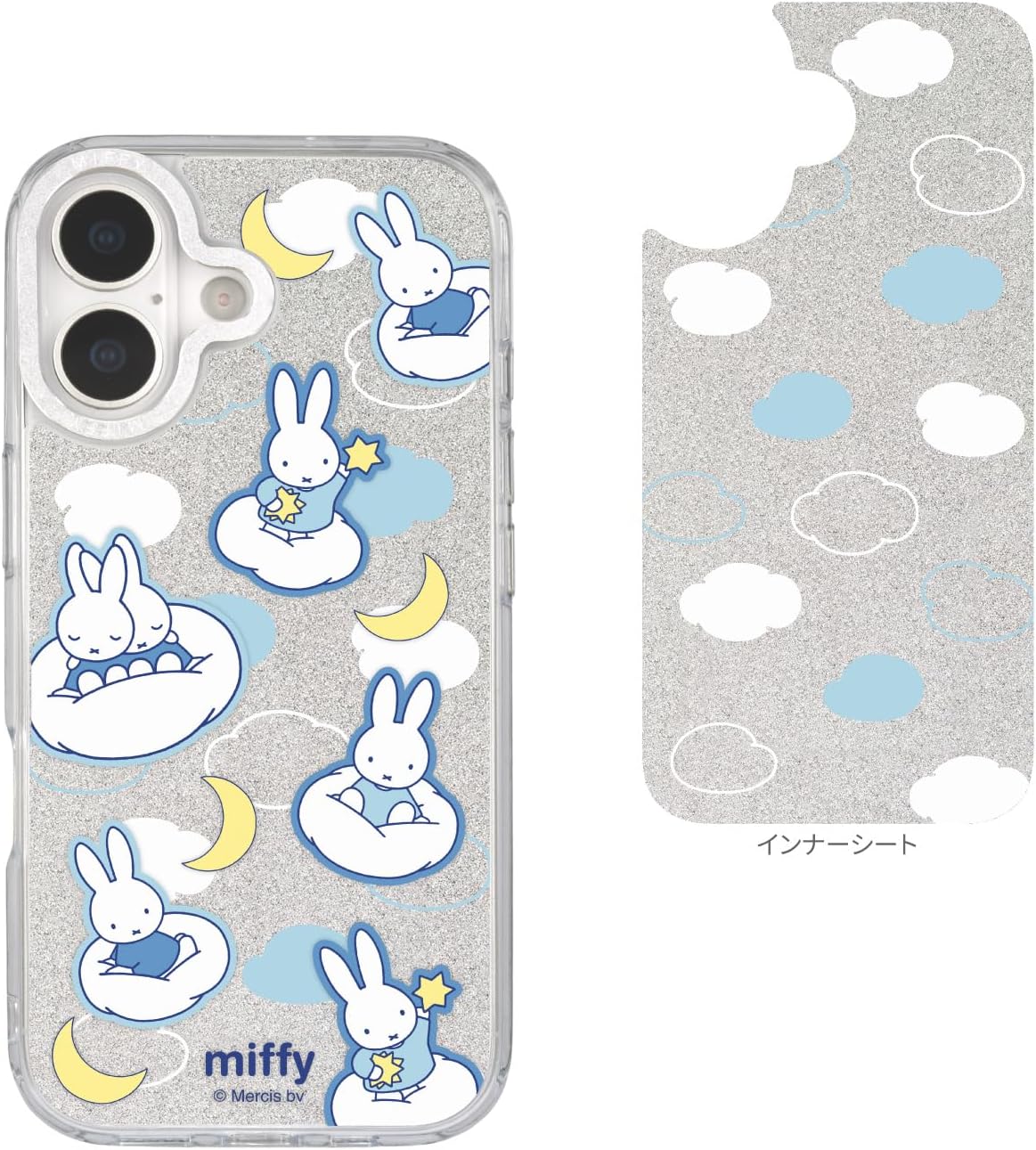 Detalle 2 de グルマンディーズ MF-634C ミッフィー Camera Frame iPhone 17対応ケース くも