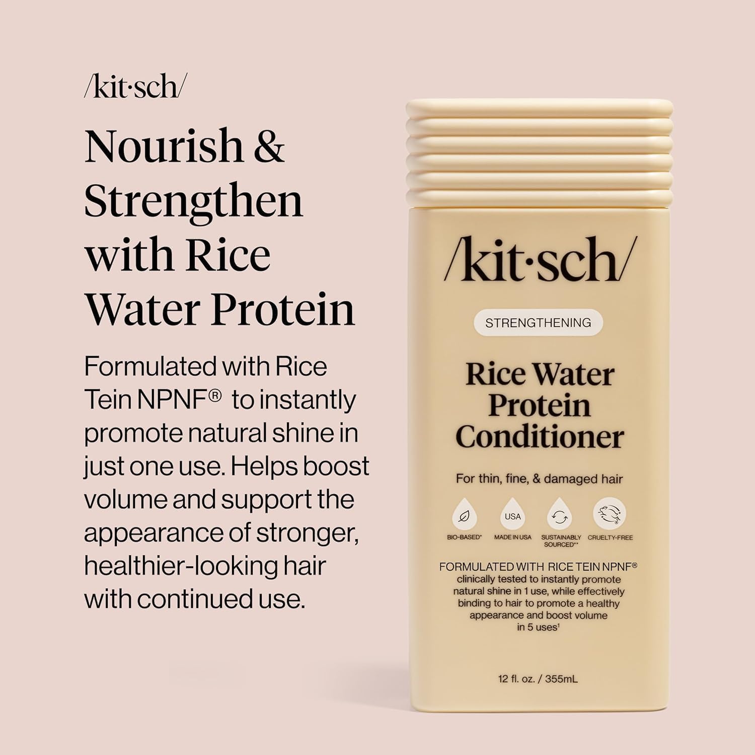Thumbnail 5 de Kitsch Strengthening Rice Water Conditioner 12 oz 💇♀