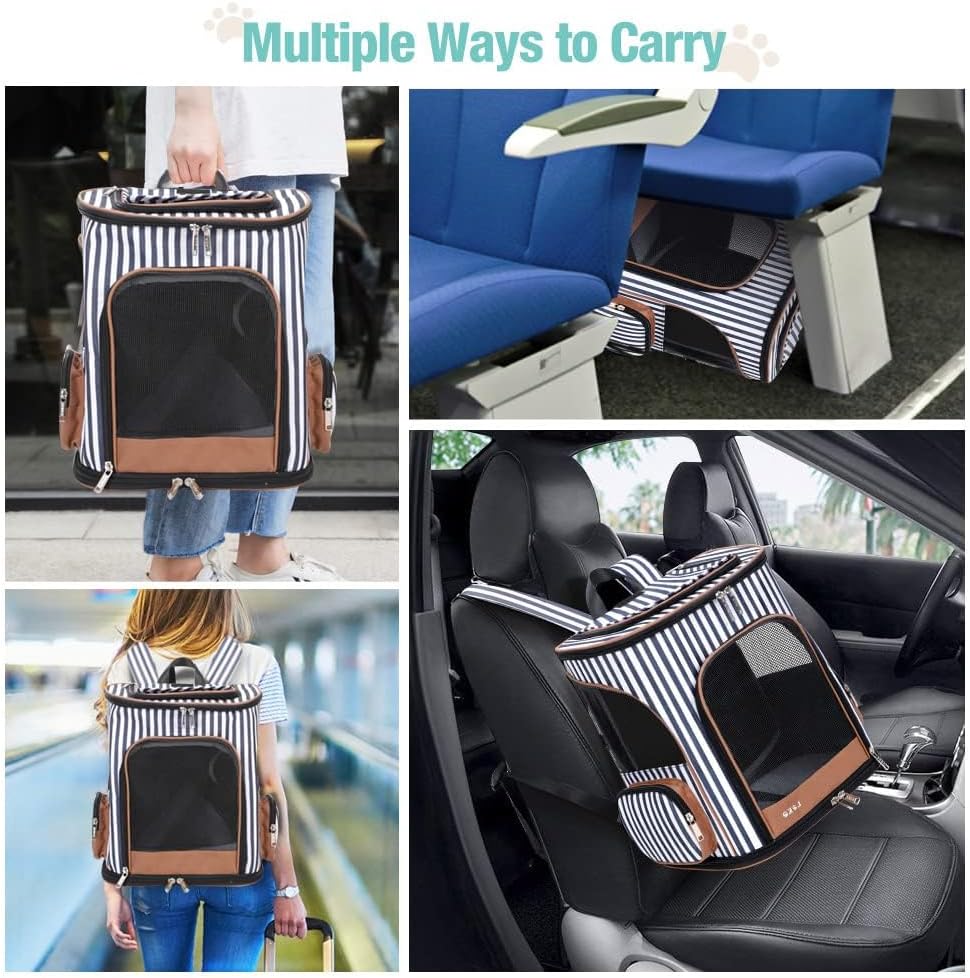 Thumbnail 5 de Lekesky Expandable Cat Carrier Backpack – Portable, Breathable and Versatile for Small to Medium Pets