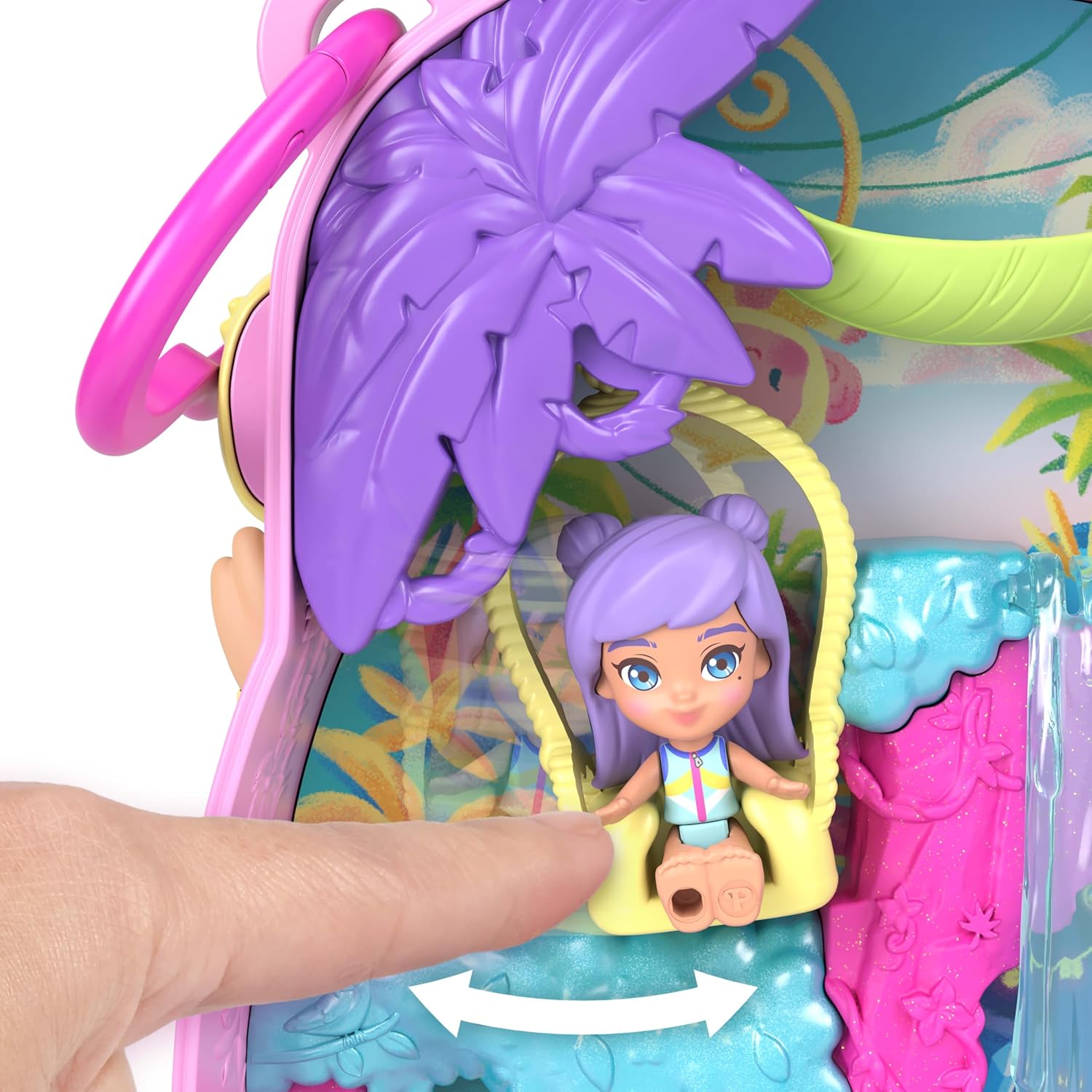 Thumbnail 1 de Polly Pocket Pineapple Monkey Compact Playset (JKC49)