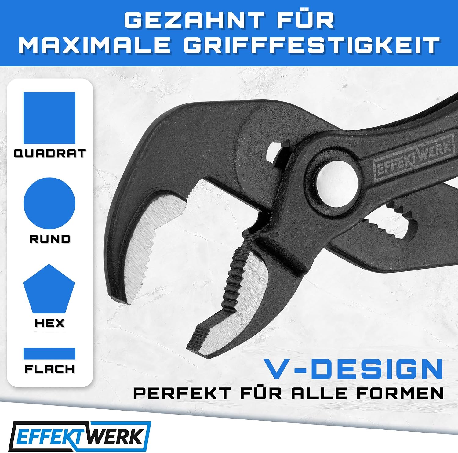 Thumbnail 6 de EffektWerk Wasserpumpenzangen Set 18, 25, 30 cm