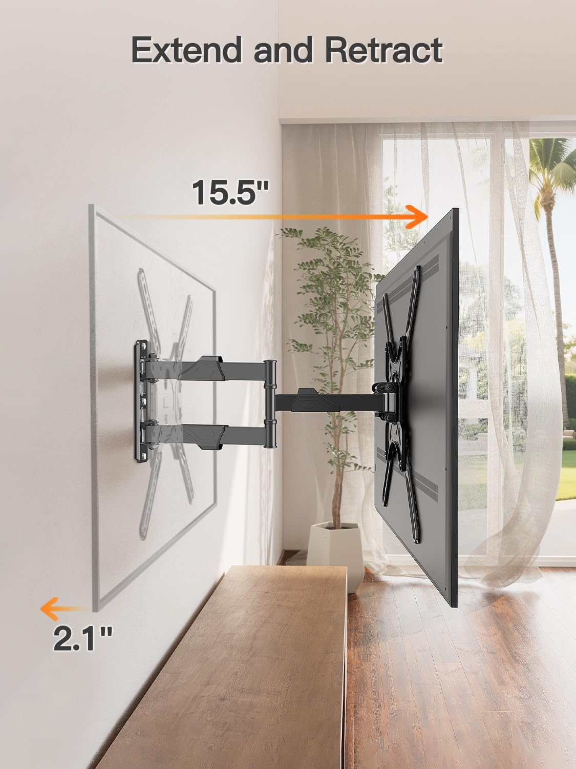 Thumbnail 2 de ELIVED TV Wall Mount 26–60 inch swivel and tilt