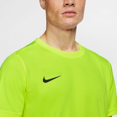 Detalle de Nike M NK Dry Park VII Jsy SS camiseta de fútbol de manga corta para hombre, amarillo Volt/Black