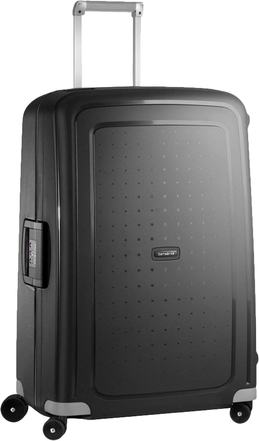 Detalle 2 de Samsonite S'Cure Spinner 75 cm Black – robuster Polypropylen-Reisekoffer mit 102 Litern