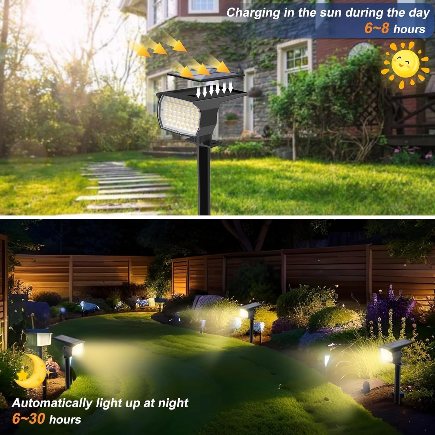 Thumbnail 5 de WENATY 46 LED Solar Spot Lights 4 Pack