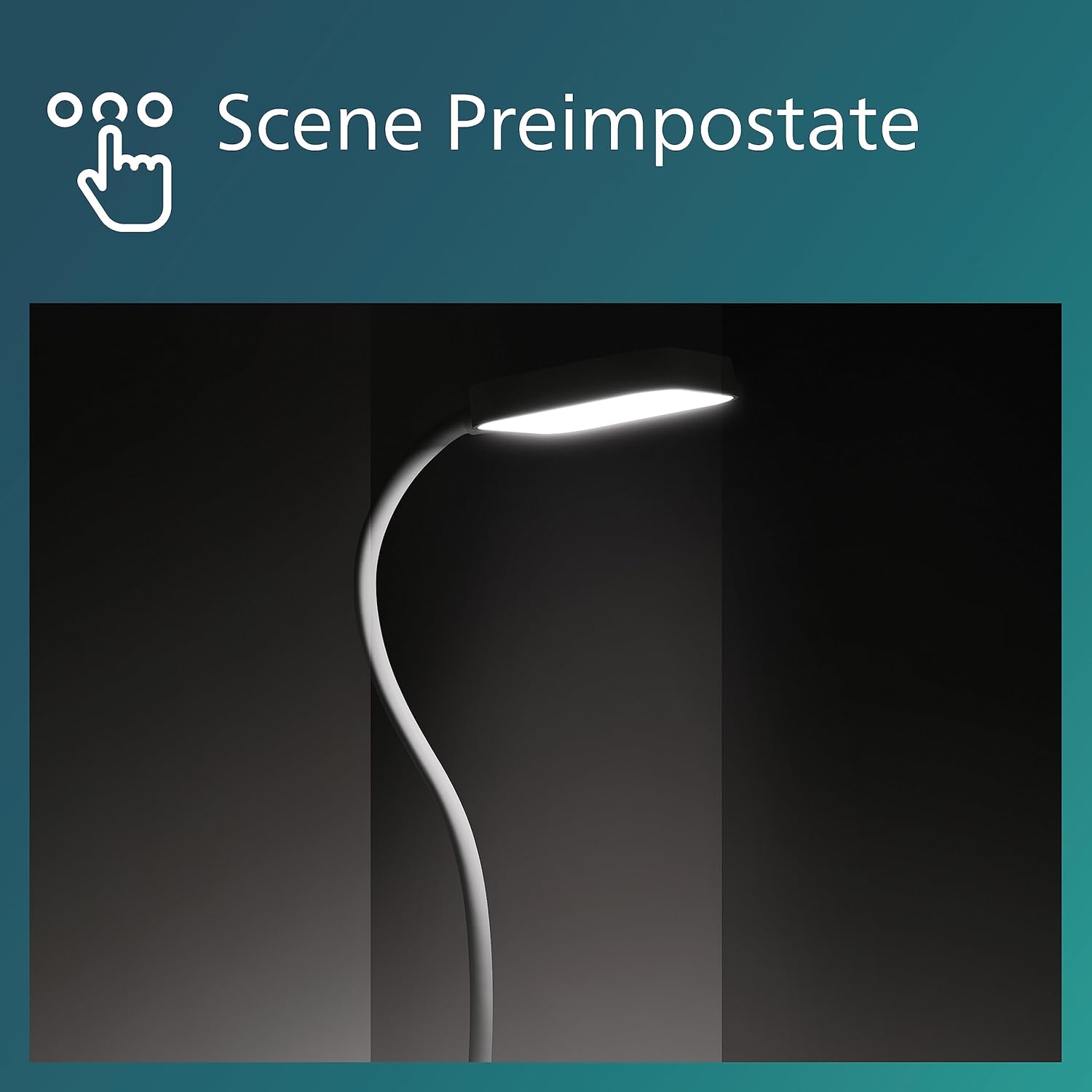 Thumbnail 2 de PHILIPS LED Rock tragbare Tischleuchte, Weiß