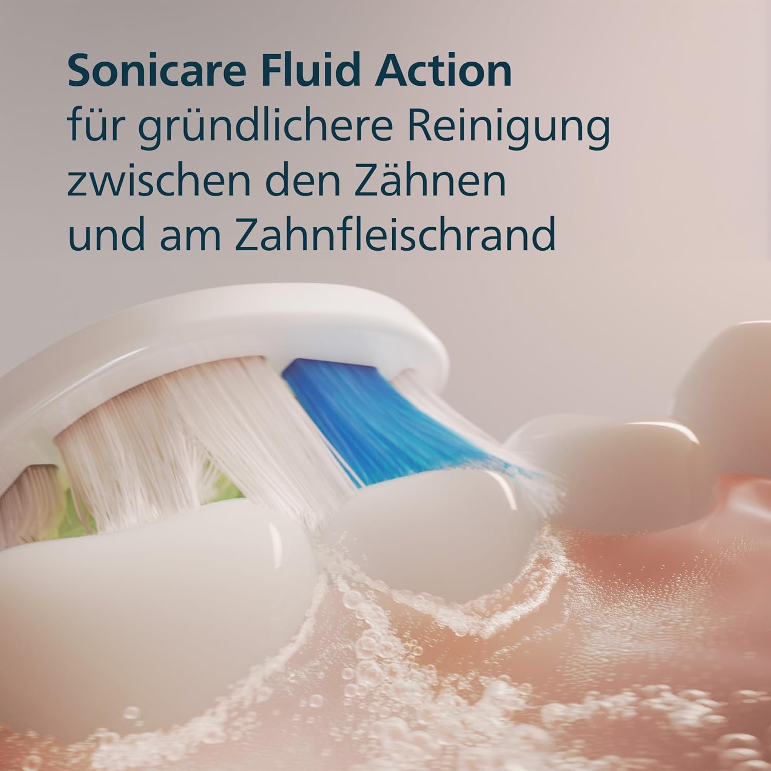 Detalle de Philips Sonicare W2 Optimal White – Original Ersatzbürstenköpfe (4er-Pack, HX6064/87) in Weiß