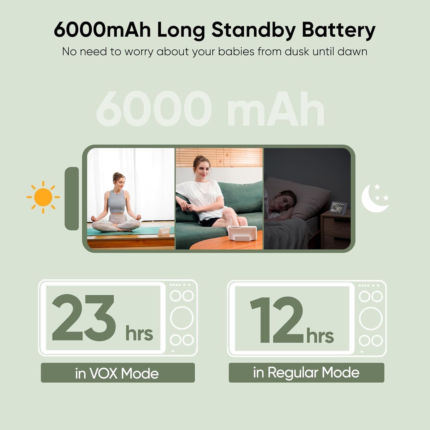 Thumbnail 5 de bonoch Baby Monitor 7" 720P with 2 cameras