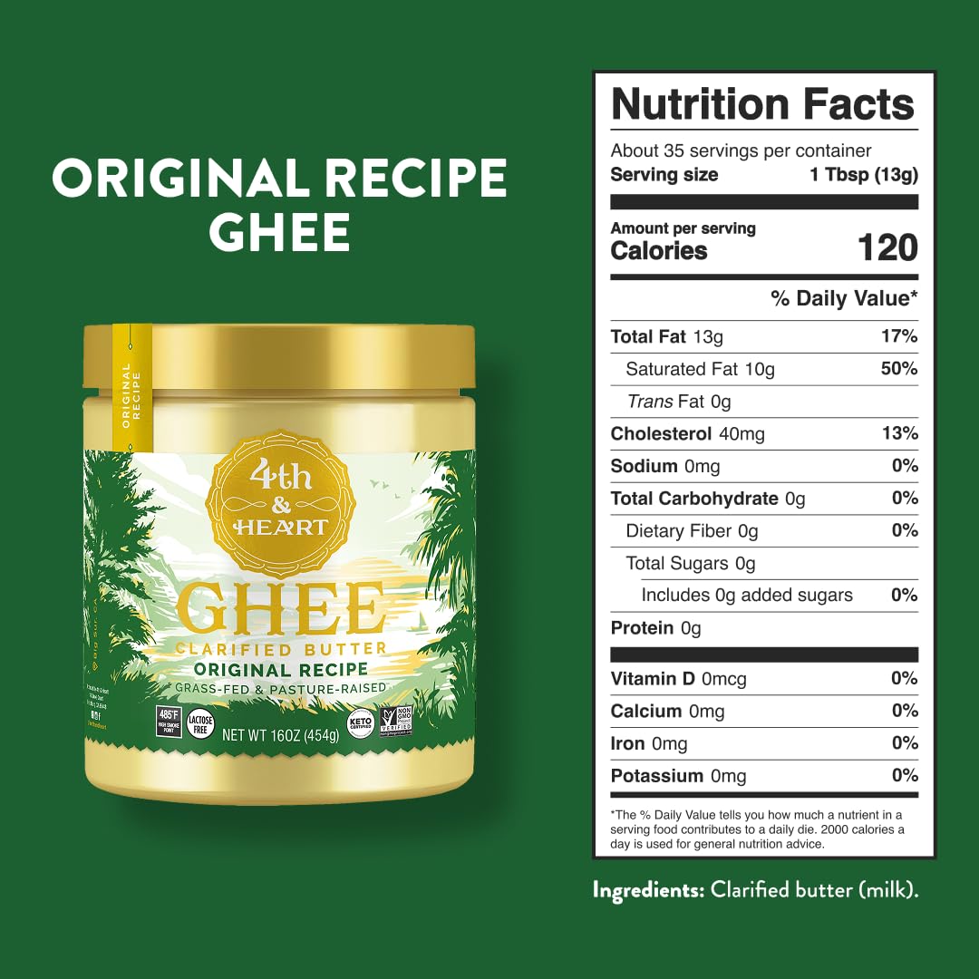 Detalle 2 de 4th & Heart 01-00103 Original Grass-Fed Ghee, 16 oz Clarified Butter
