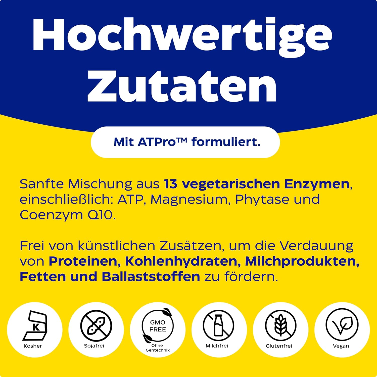 Thumbnail 1 de Digest Gold von Enzymedica: schnell wirkende Enzym-Formel gegen Gase & Blähungen (180 Kapseln)