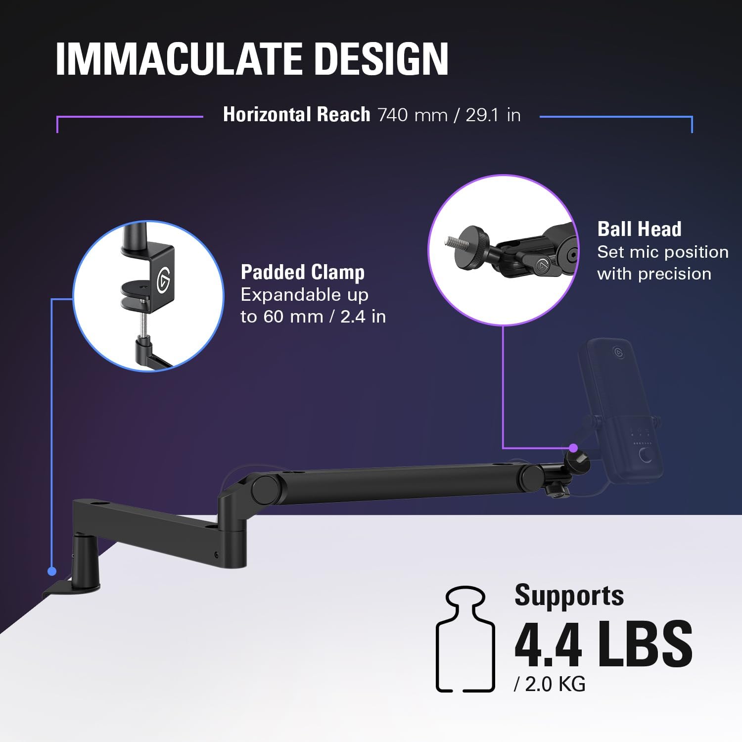 Thumbnail 5 de Elgato microphone boom arm, all-metal