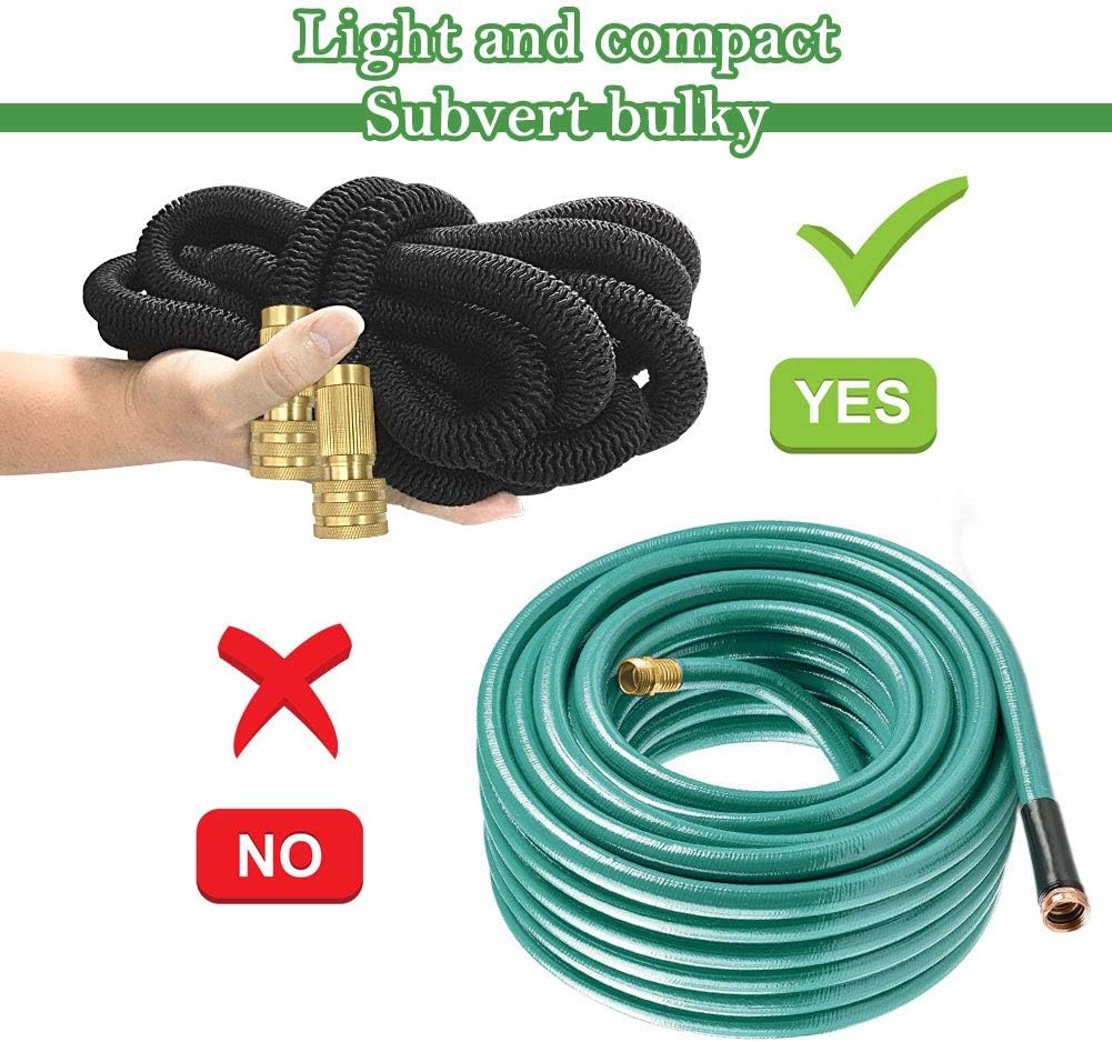 Thumbnail 2 de TheFitLife Expandable Garden Hose Pipe (75 FT) with Triple Core Latex & 8-Pattern Spray Nozzle