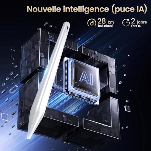 Detalle de BAZO Stylet pour iPad 2018-2026 – Charge rapide, rejet de la paume et aimants intégrés