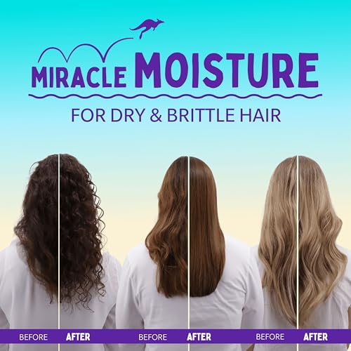 Detalle de Aussie Miracle Moist Shampoo 1L Pump to Restore Brittle & Dry Hair