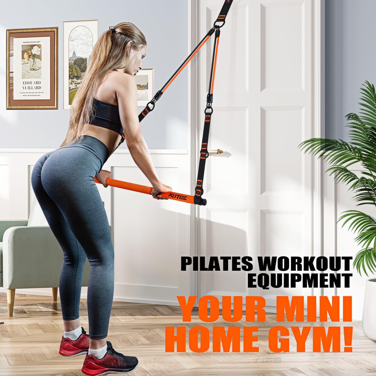 Thumbnail 6 de KUTIZE at home workout equipment Pilates Bar Kit with Resistance Bands