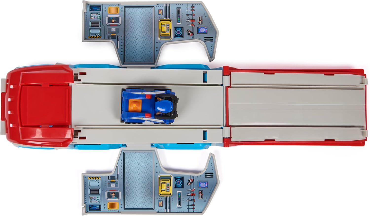 Detalle de Paw Patrol Pat Patrouille Pup Squad : Patrouilleur Chase (camion + voiture figurine)