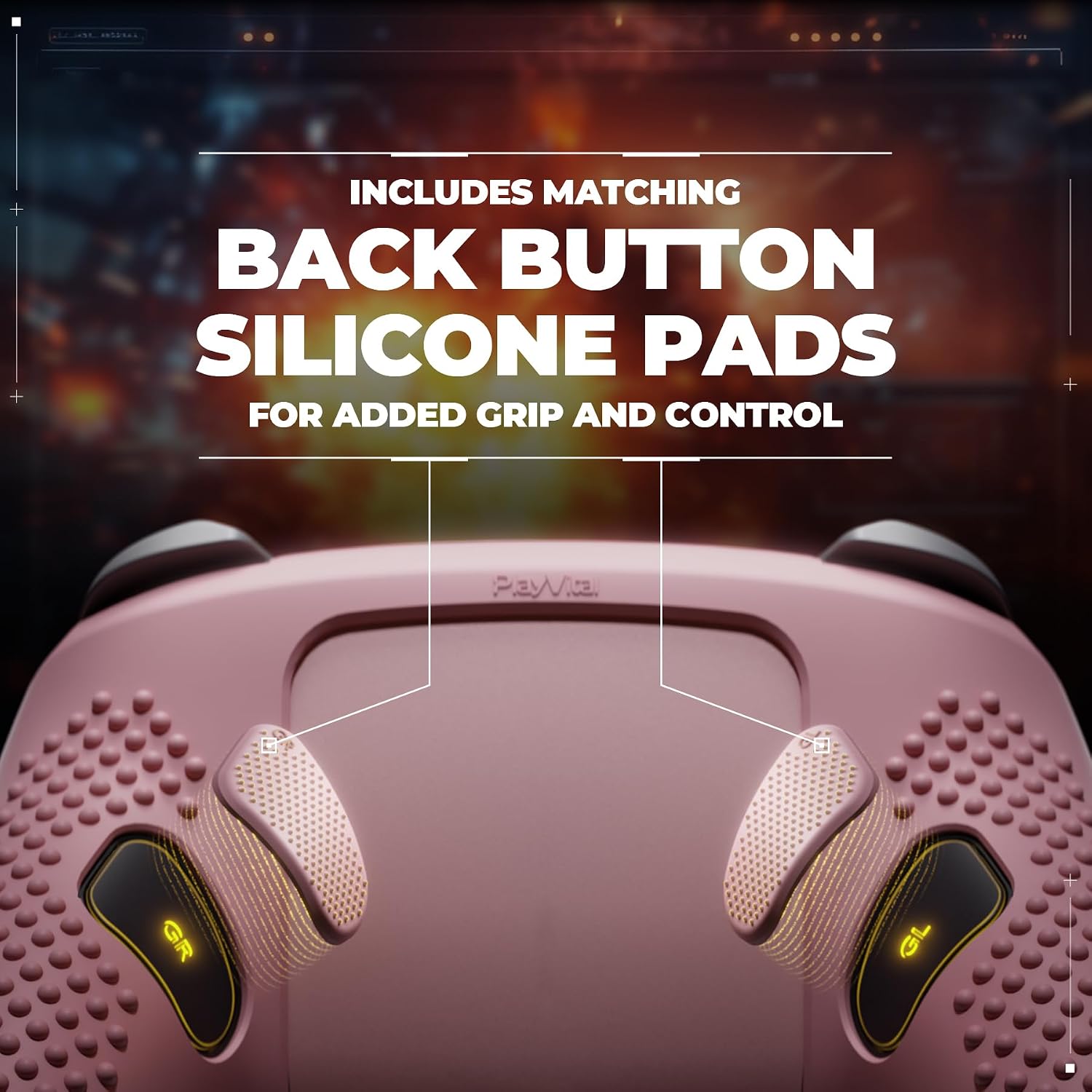 Thumbnail 2 de PlayVital Silicone Cover for Switch 2 Pro Controller – Cherry Blossoms Pink