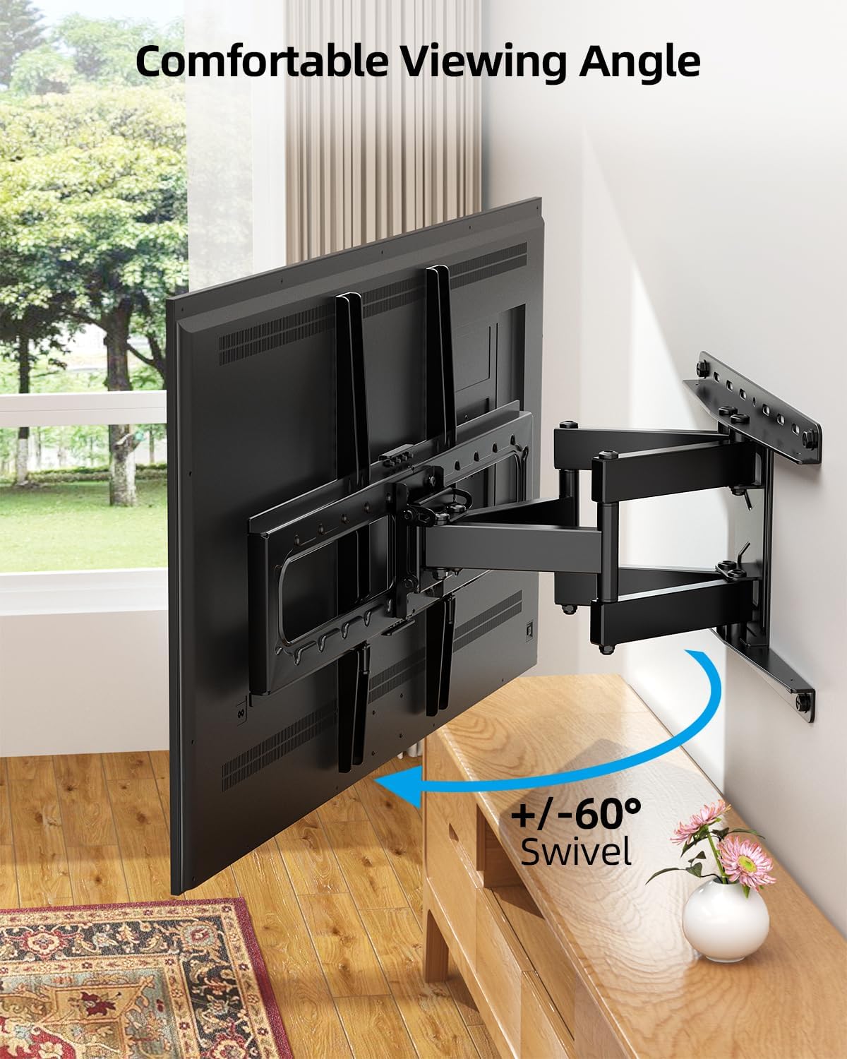 Thumbnail 3 de HOME VISION Full Motion TV Wall Mount 85 lb