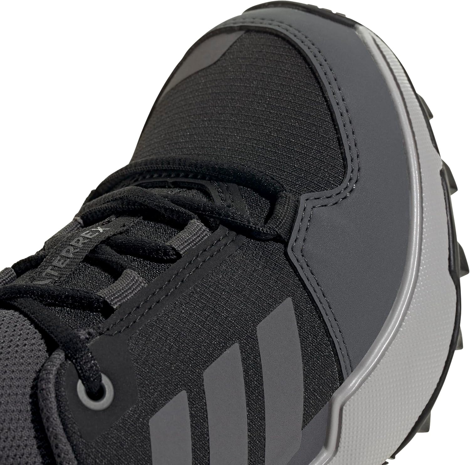 Detalle de adidas Terrex Ax4R Kinder Wanderschuh – Core Black/Grey Four/Grey Six, Größe 34 EU