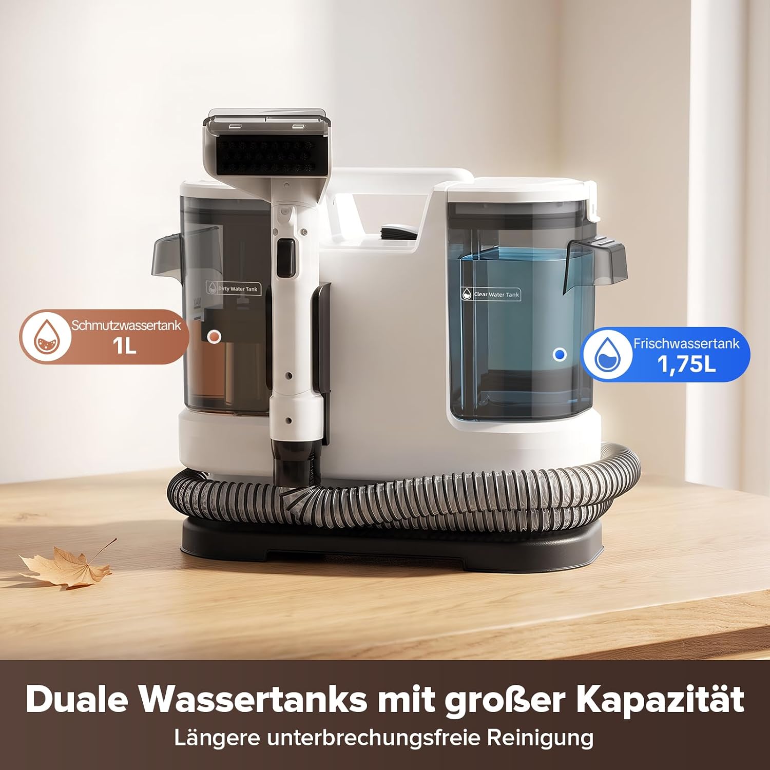 Detalle de Lubluelu Nasssauger Polsterreiniger – 600 W, 22 kPa Tiefenreinigung für Teppiche und Polstermöbel