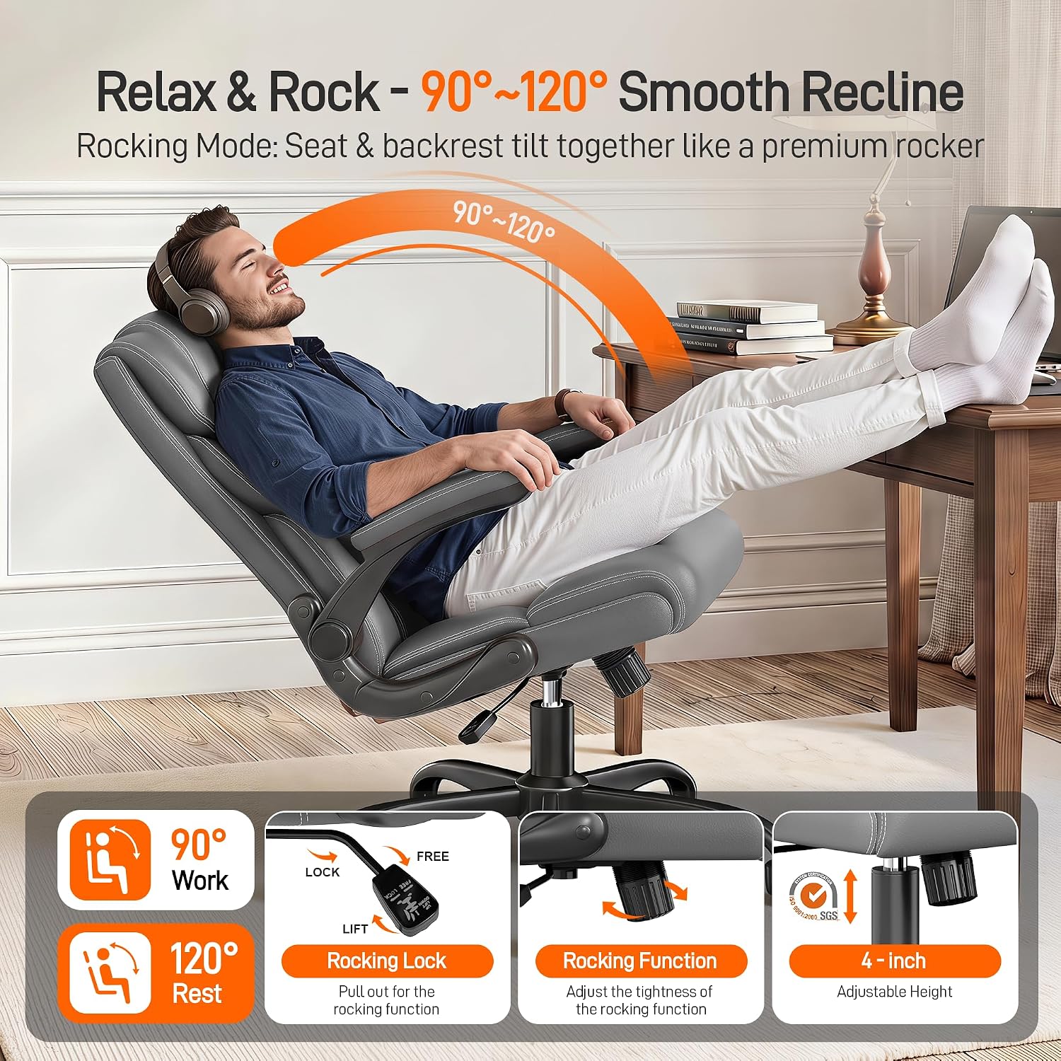 Detalle de Office Chair with 300-Pound Capacity