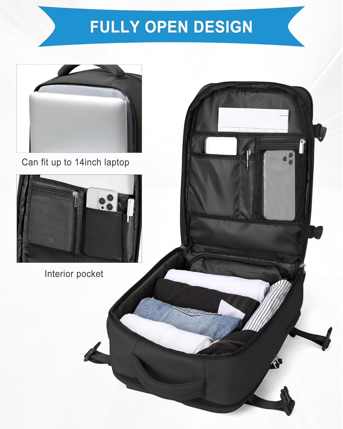 Thumbnail 5 de SZLX Vakuum Rucksack Ryanair Handgepäck 40x30x20
