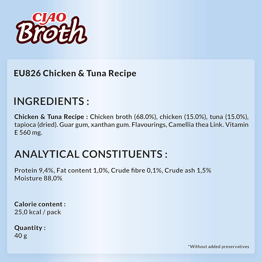 Thumbnail 6 de CHURU Cat Ciao Broth Receta Pollo 12 x 40 g 🐱